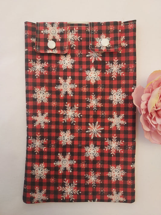 Snowflake tartan Leg Bag Cover,  medical bag covers, urology, urine bag, leg bag, catheter bag, drainage bag