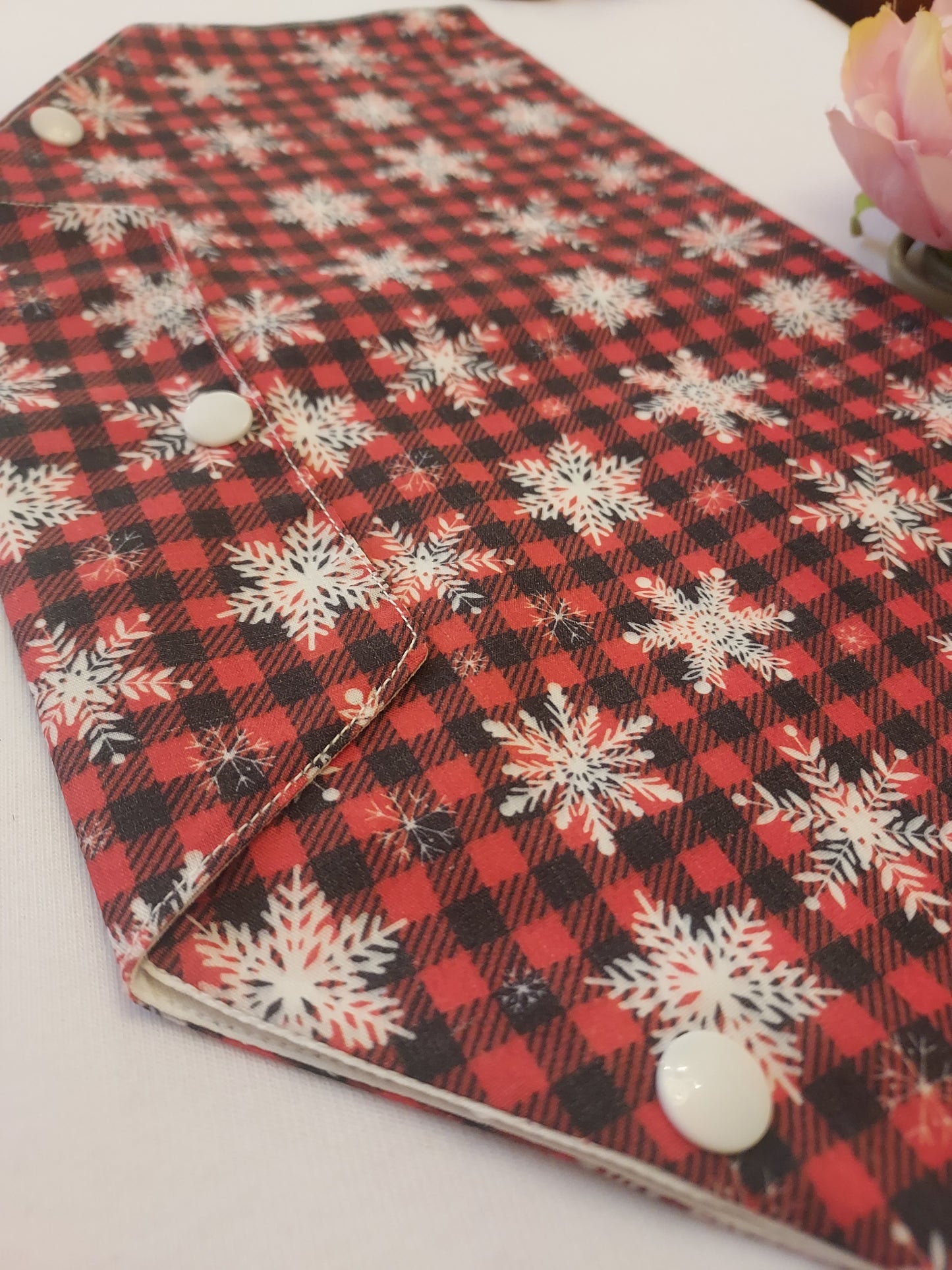 Snowflake Tartan catheter belly bag, medical bag covers, urology, urine bag, catheter bag, drainage bag, Christmas