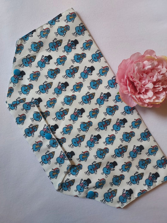 Snowman catheter belly bag, medical bag covers, urology, urine bag,  catheter bag, drainage bag, Christmas
