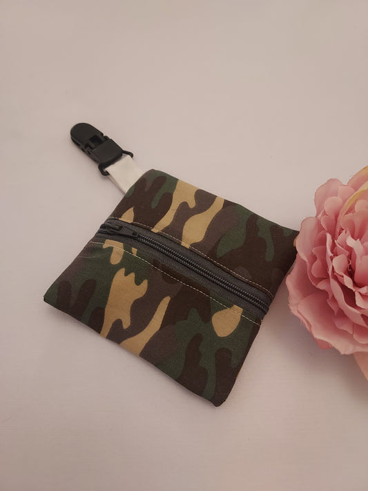Feeding Tube Tubie Pouch with Zip and Clip pouch, feeding tube, NG tube, NJ tube, tube fed. hand made, Hickmann line, chemotheropy