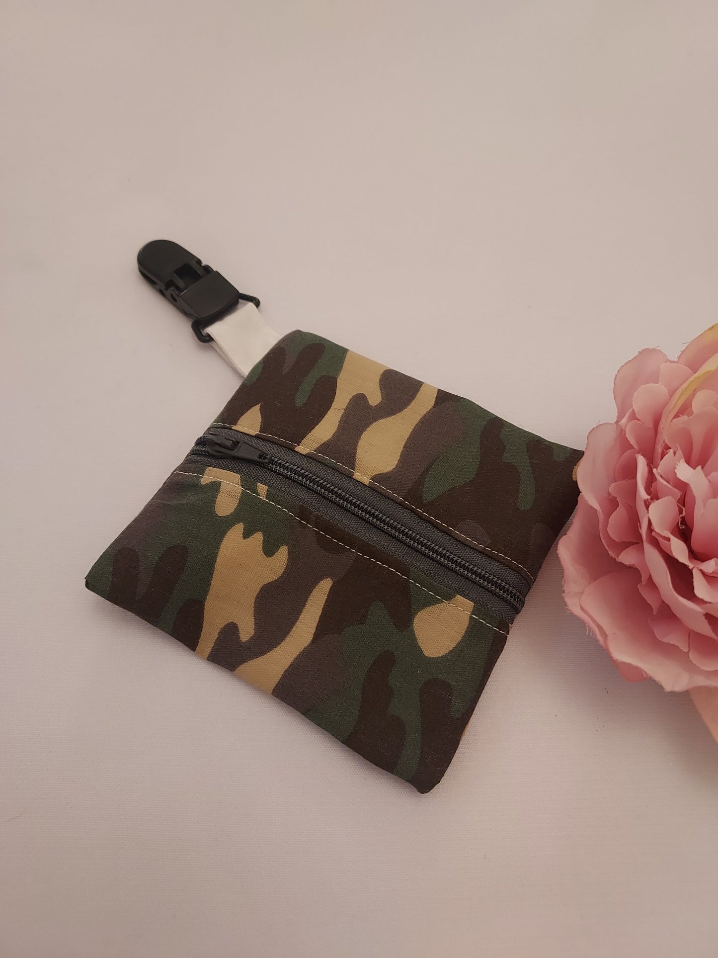 Feeding Tube Tubie Pouch with Zip and Clip pouch, feeding tube, NG tube, NJ tube, tube fed. hand made, Hickmann line, chemotheropy