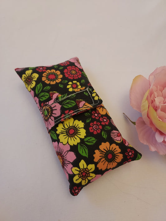 Black Floral Medical port pillow Ileostomy, Chemo, Surgery, dialysis, Stoma, Pacemaker.