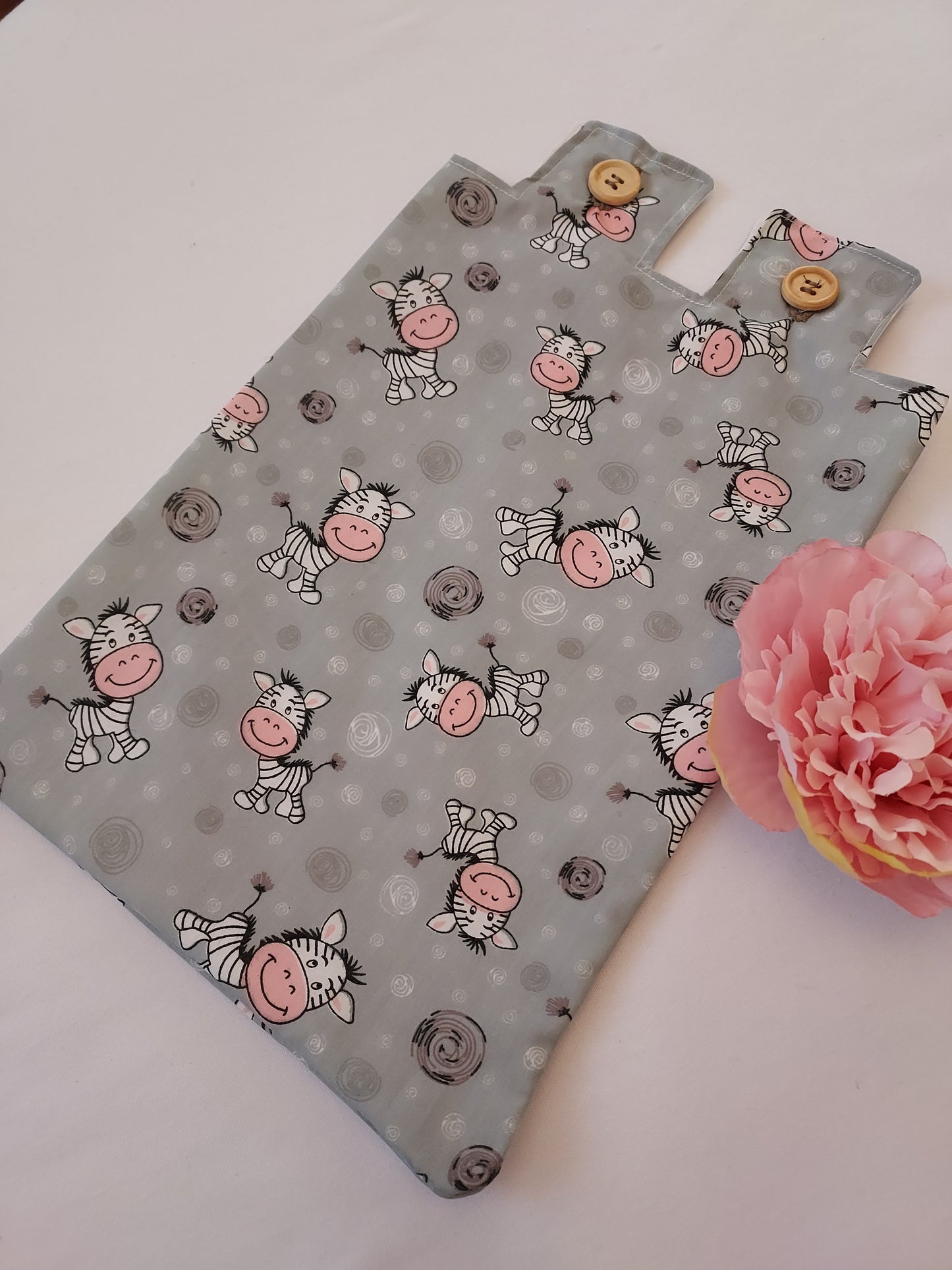 Grey Zebra catheter night bag cover
