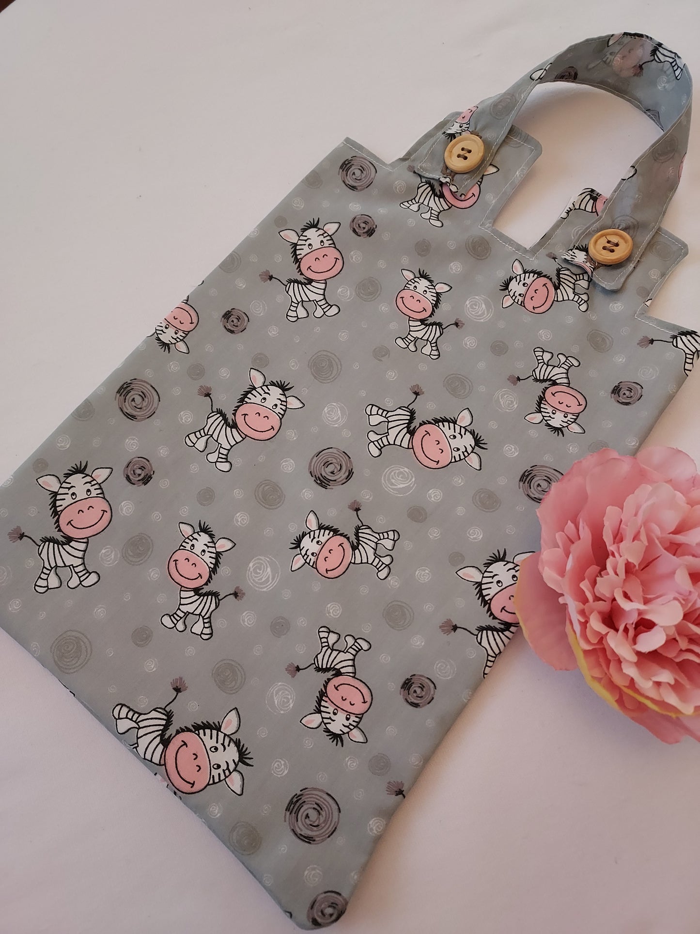 Grey Zebra catheter night bag cover