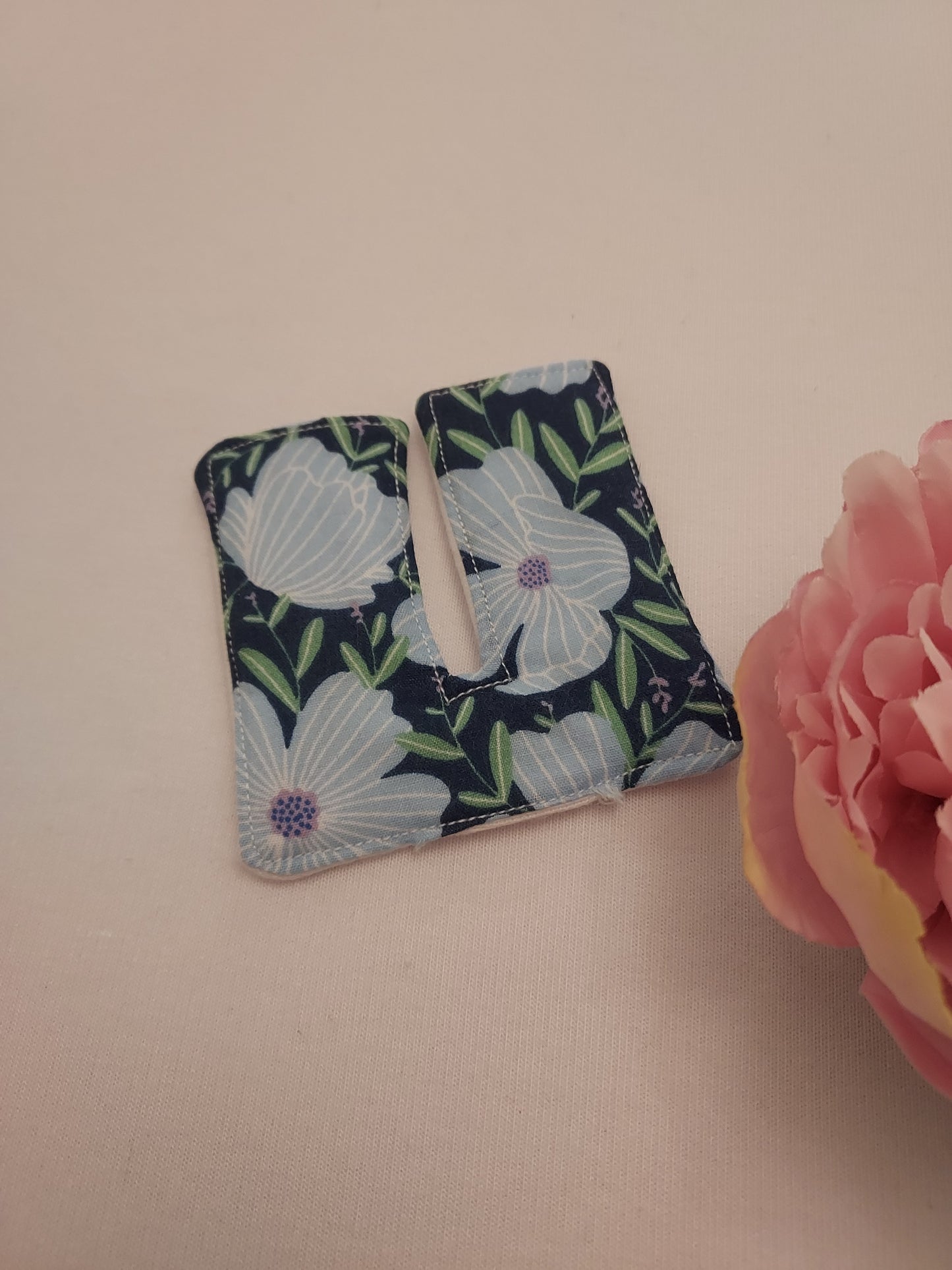 Blue Floral Tracheostomy pads