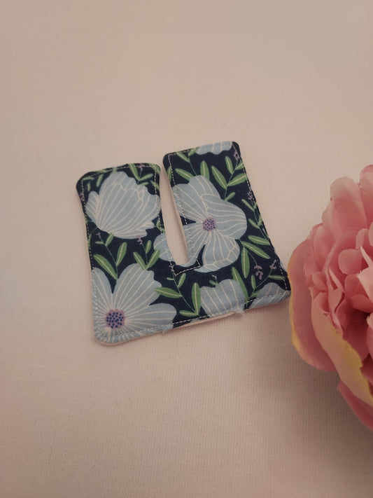 Blue Floral Tracheostomy pads