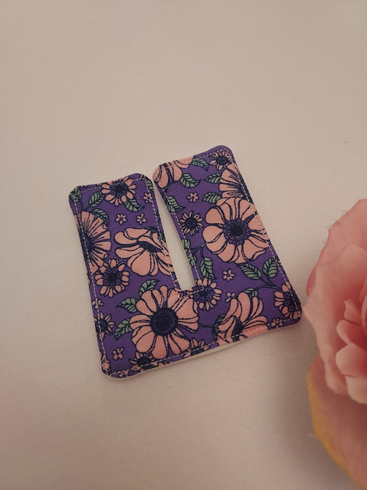 Purple floral Tracheostomy pads