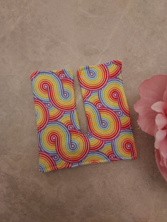Rainbow Swirl Tracheostomy pads