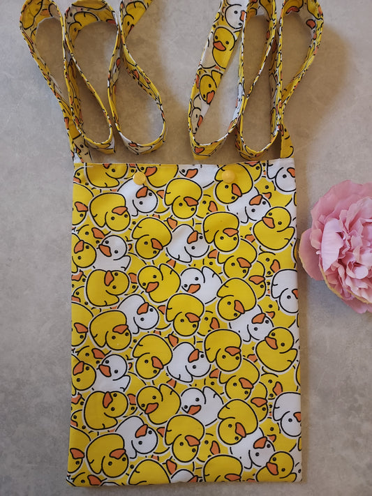 Quack Quack syringe driver bag, medical bag, feeding tube, medical accessories. Shoulder bag, pump bag, chemo pump, cancer