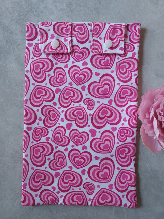 Pink Heart catheter Leg Bag Cover