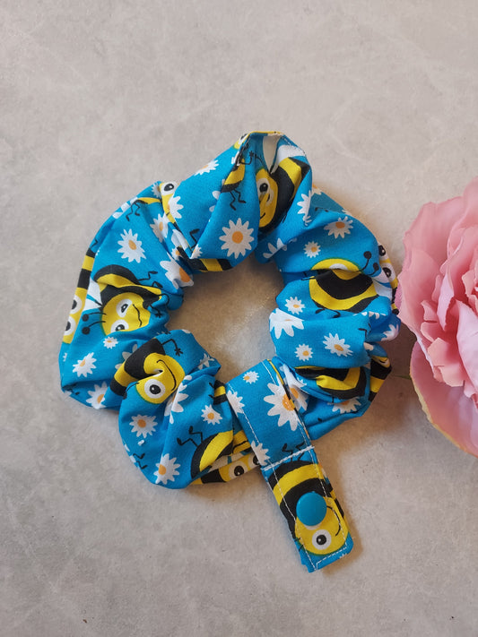 Blue Bee tubie scrunchie ng tube, nj tube, Feeding tube