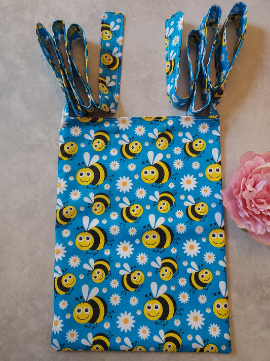 Blue Bee syringe driver bag, medical bag, feeding tube, medical accessories. Shoulder bag, pump bag, chemo pump, cancer
