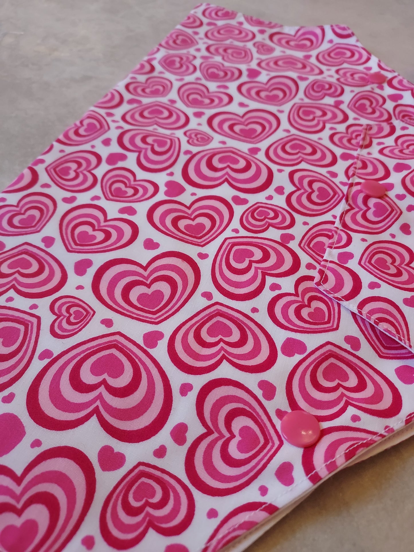 Pink Heart Belly Bag Cover, Catheter bag, Drainage