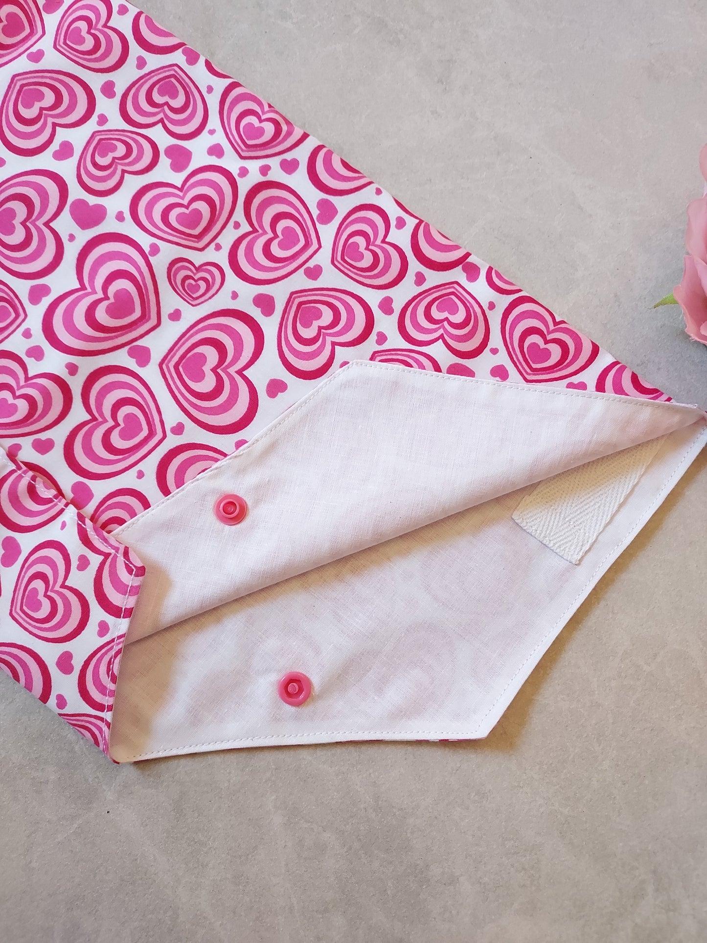 Pink Heart Belly Bag Cover, Catheter bag, Drainage