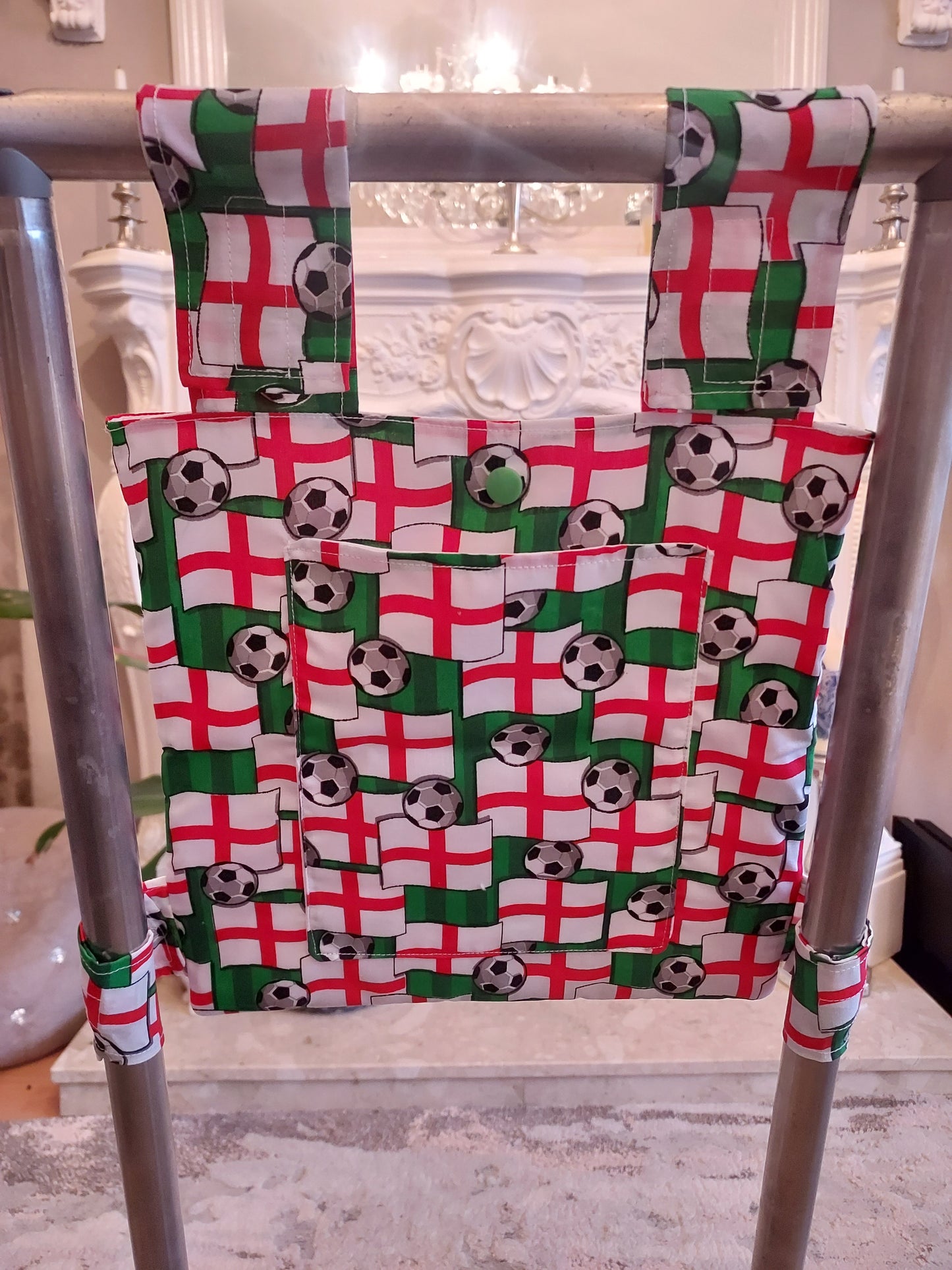 Football Zimmer frame bag, walking frame bag, accessories, walking aid, handmade, bag, storage