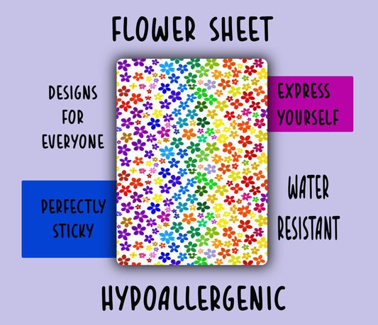 Flower Sheet Tubie Tape NG, NJ, oxygen,  hypafix, medical tape