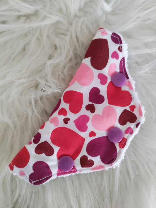 Red heart valve cover TOWEL LINED