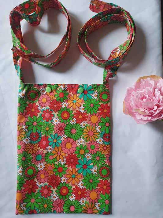 Flower Power syringe driver bag medical bag, feeding tube, medical accessories. Shoulder bag, pump bag, chemo pump, cancer