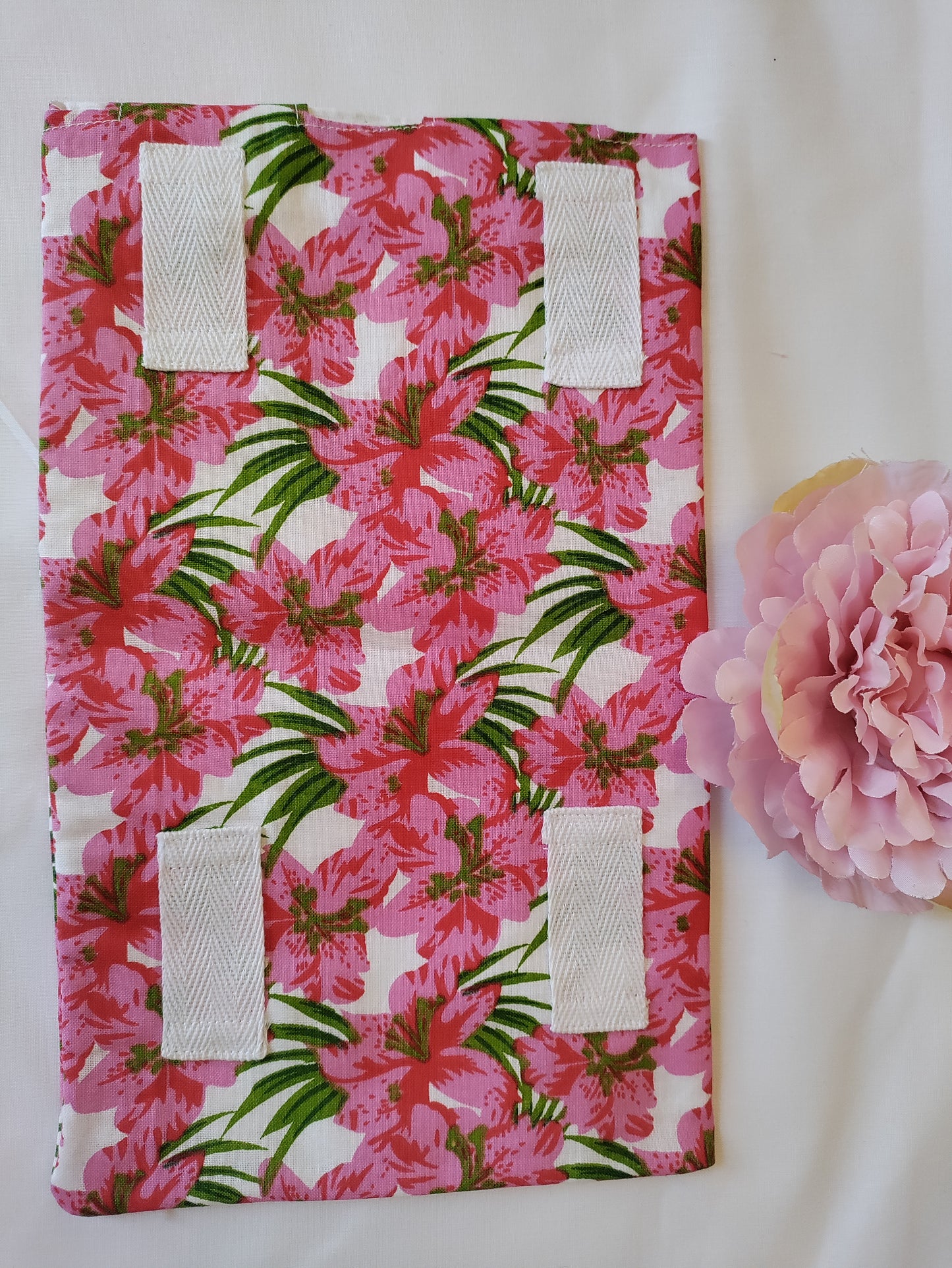 Hibiscus Print Leg Bag Cover, medical bag covers, urology, urine bag, leg bag, catheter bag, drainage bag