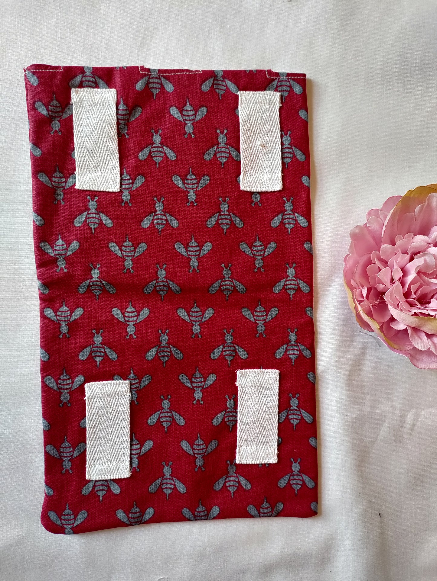 Red Bee Leg Bag Cover, medical bag covers, urology, urine bag, leg bag, catheter bag, drainage bag
