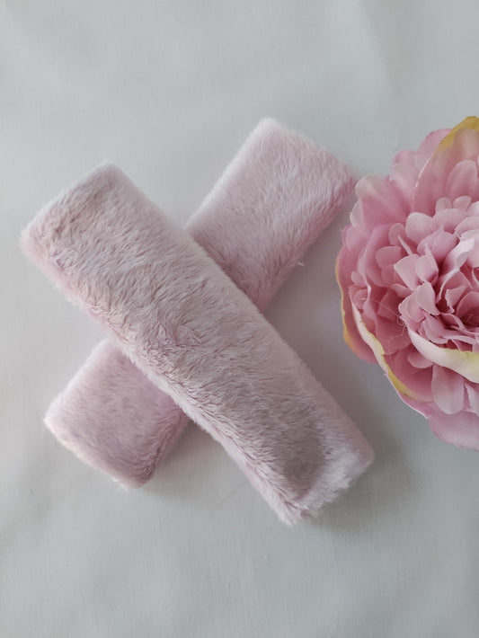soft pink  Pair of 5" Slide On, comfort Cheek strap covers. CPAP, BIPAP, Ventilator, headgear, sleep apnea, medical