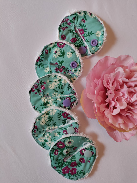 Dainty Blue Floral Tubie covers, G G/J tube, PEG tube, Tubie pads