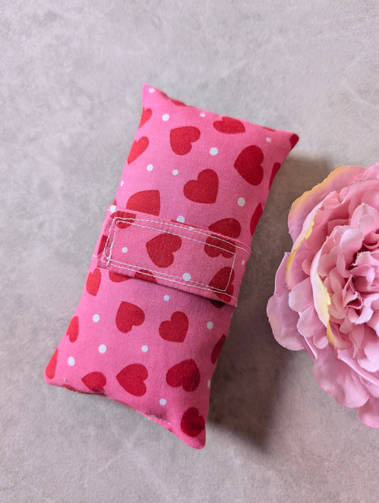 Pink Hearts Medical port pillow Ileostomy, Chemo, Surgery, dialysis, Stoma, Pacemaker.