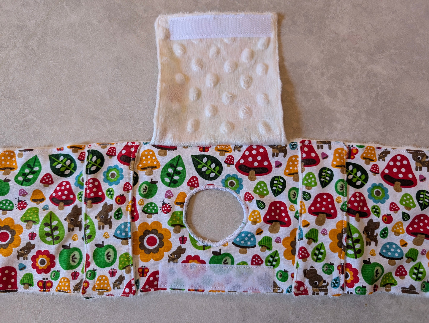 Bright woodland PEG tube belt