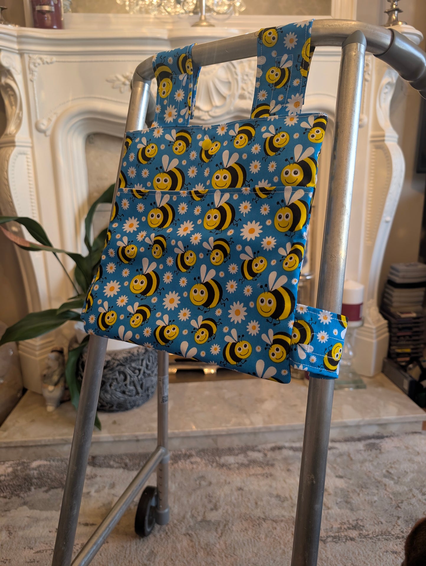 Blue Bee Zimmer frame bag, walking frame bag, accessories, walking aid, handmade, bag, storage