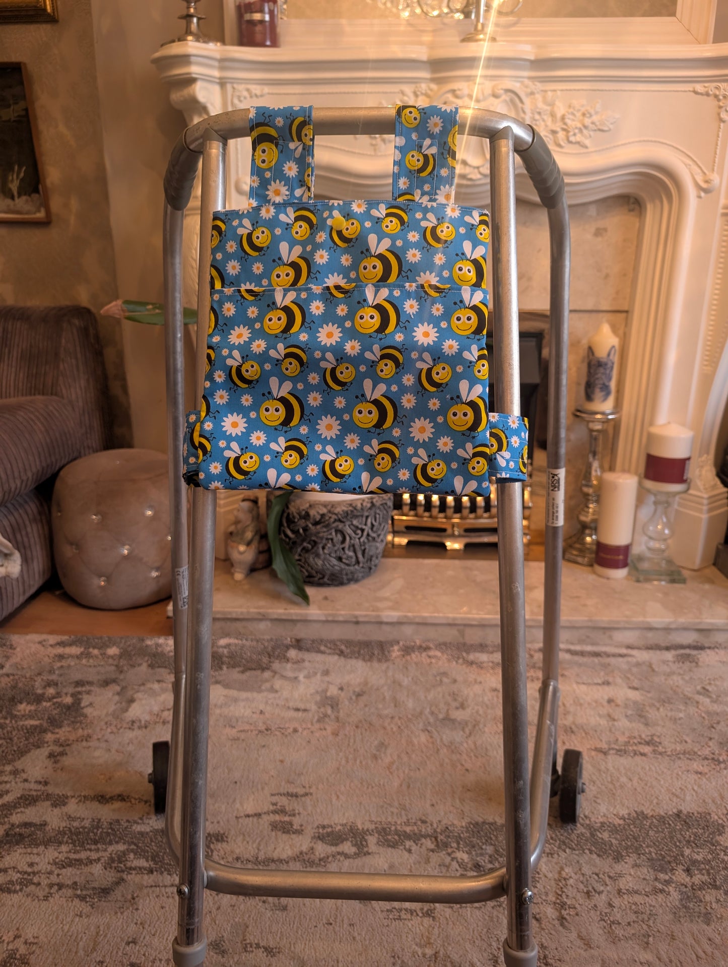 Blue Bee Zimmer frame bag, walking frame bag, accessories, walking aid, handmade, bag, storage