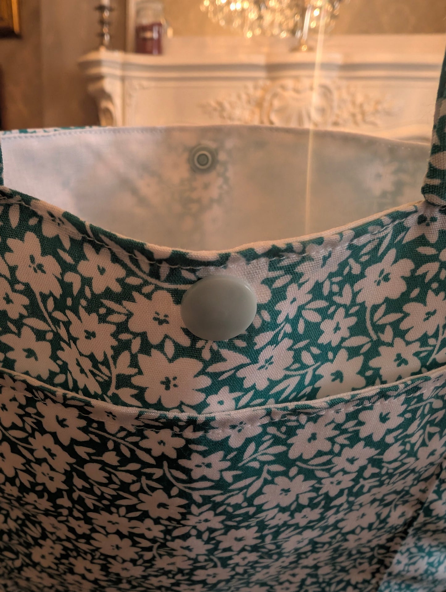 Teal Zimmer frame bag, walking frame bag, accessories, walking aid, handmade, bag, storage