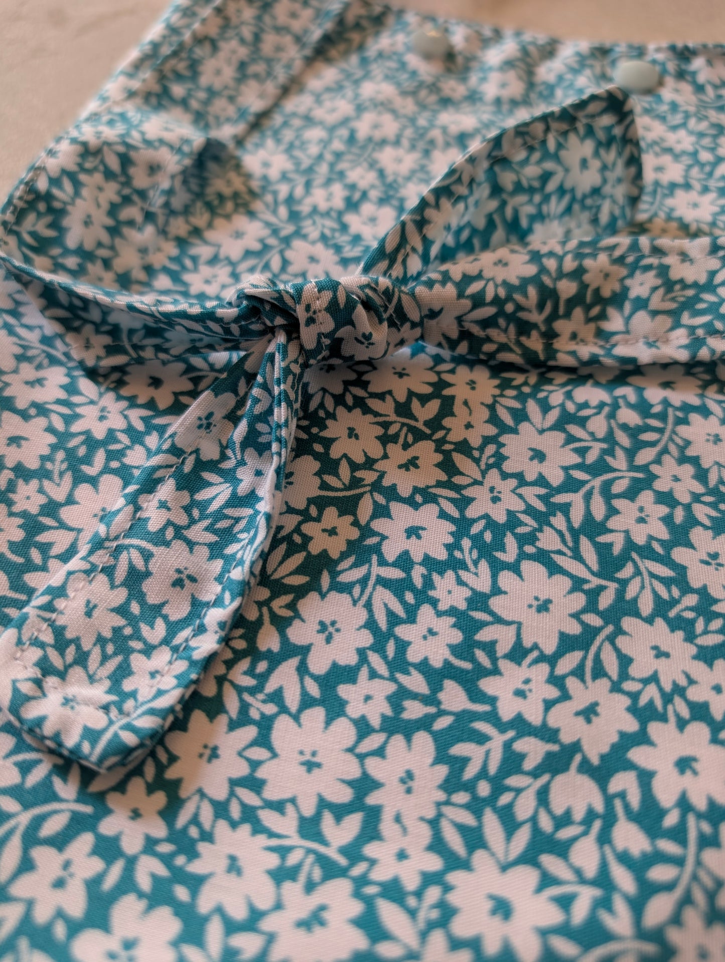 Teal Floral syringe driver bag, medical bag, feeding tube, medical accessories. Shoulder bag, pump bag, chemo pump, cancer