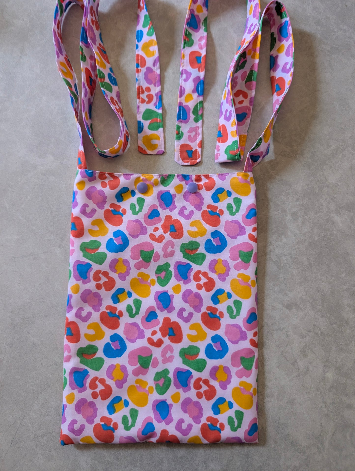Bright leopard syringe driver bag, medical bag, feeding tube, medical accessories. Shoulder bag, pump bag, chemo pump, cancer (Copy) (Copy)