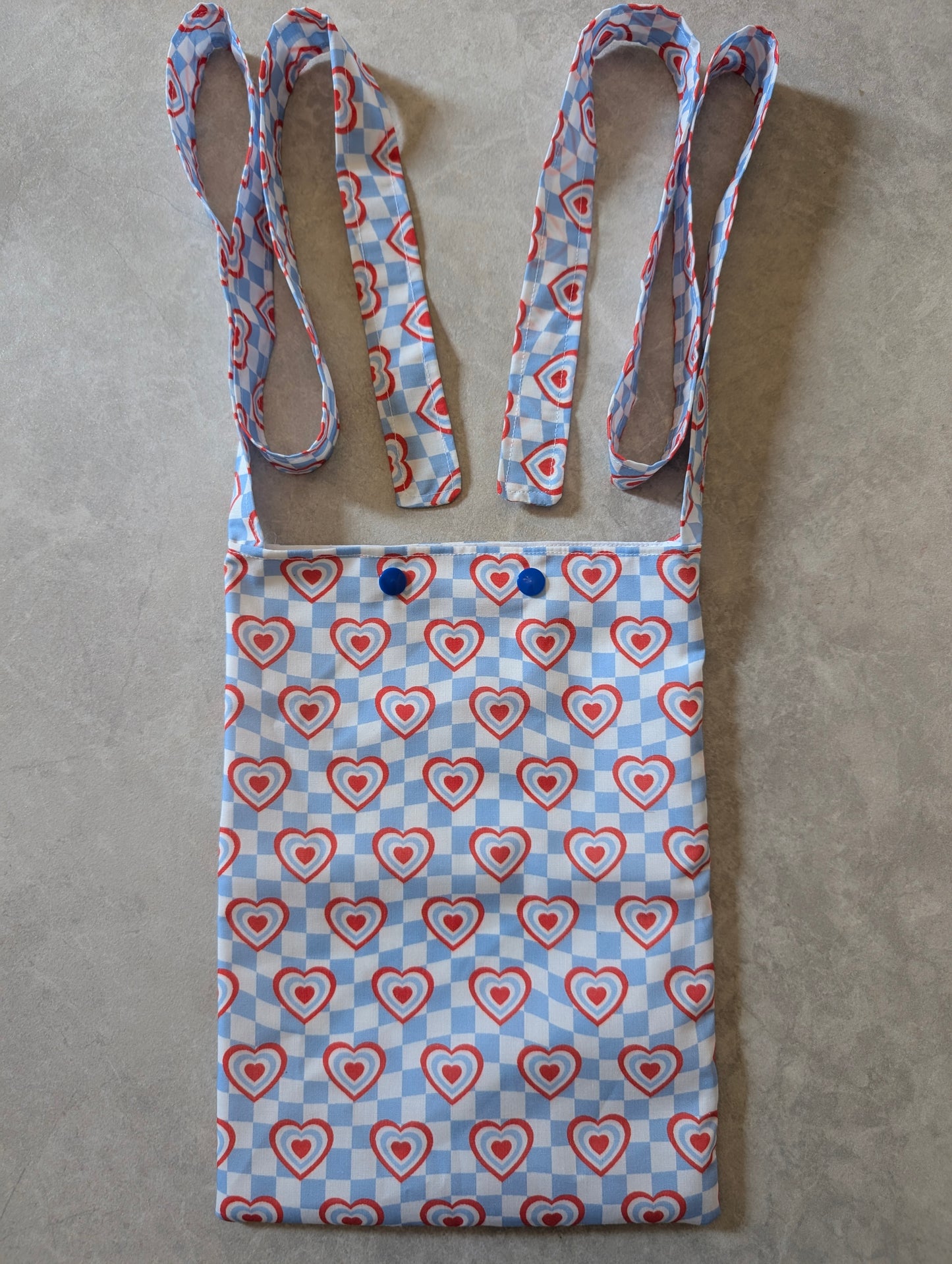Check Heart syringe driver bag, medical bag, feeding tube, medical accessories. Shoulder bag, pump bag, chemo pump, cancer (Copy)