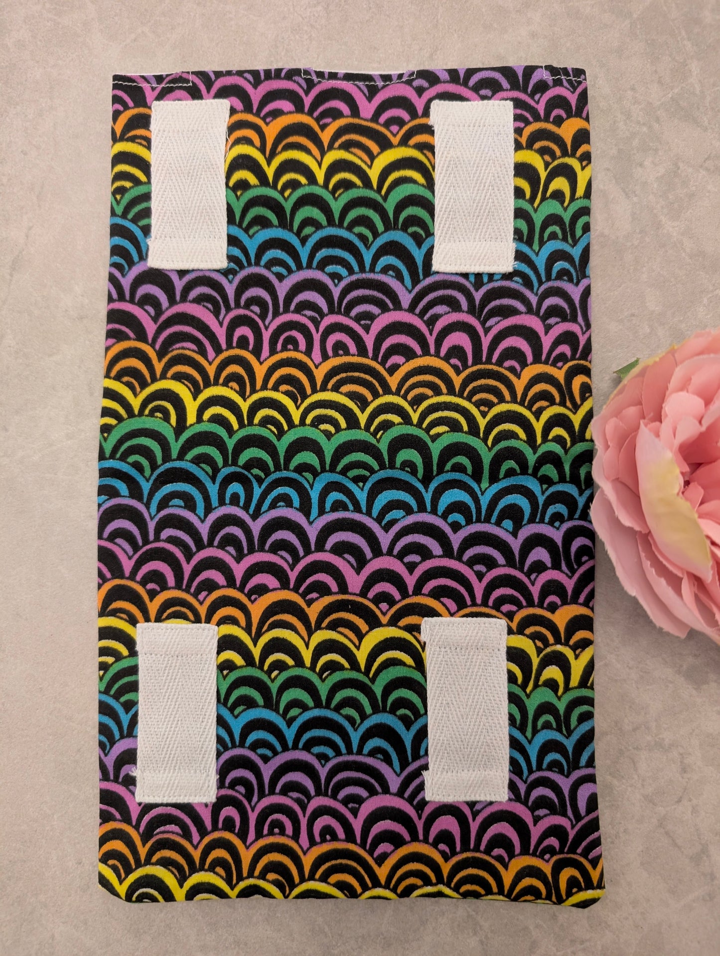 Black Rainbow Wave catheter Leg Bag Cover