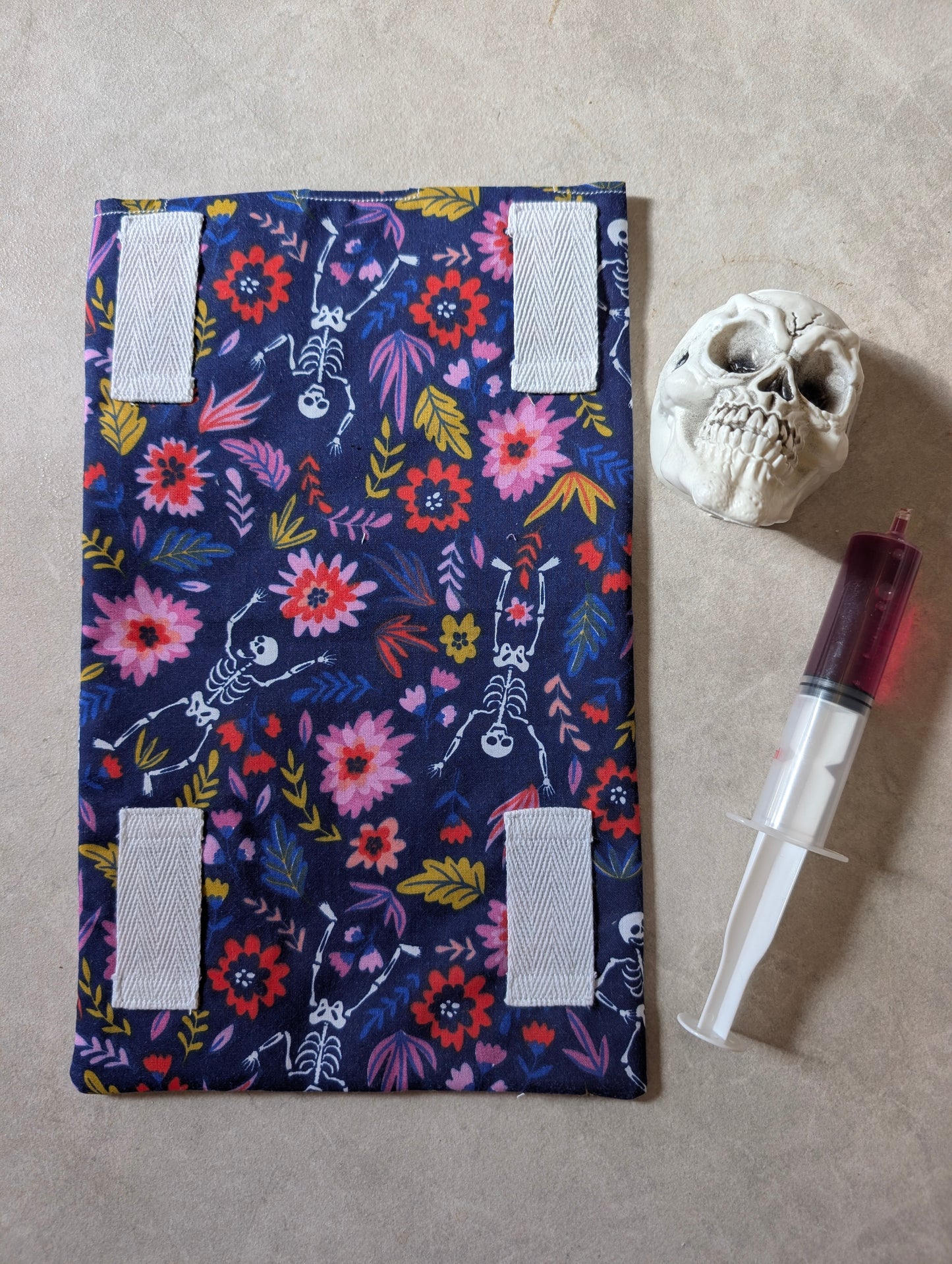 Floral Skeleton catheter Leg Bag Cover
