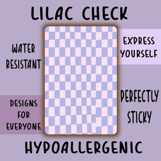 Lilac check Tubie Tape