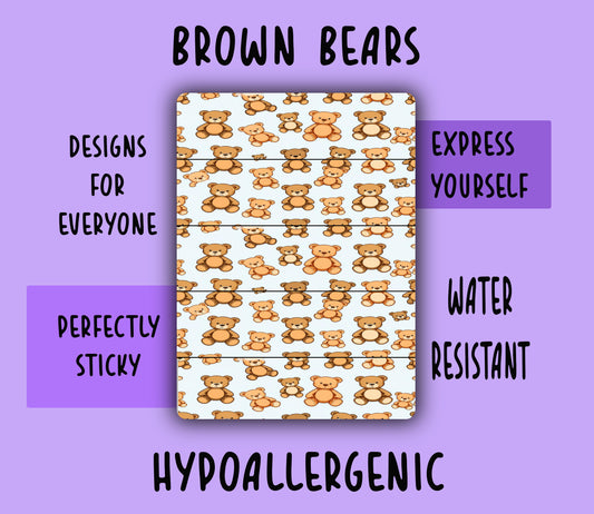 Brown bear Tubie Tape NG, NJ, oxygen,  hypafix, medical tape