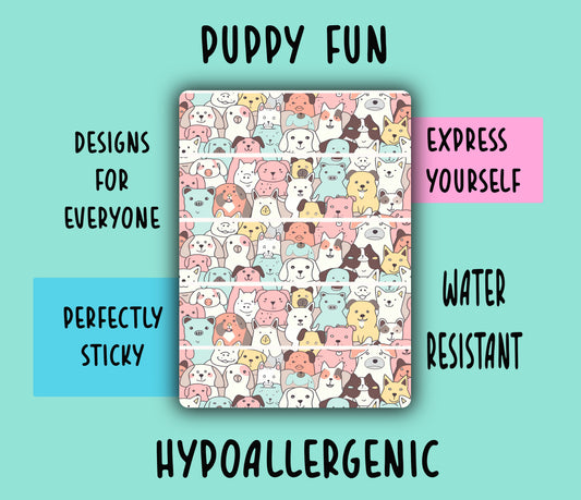 Puppy Fun Tubie Tape NG, NJ, oxygen,  hypafix, medical tape