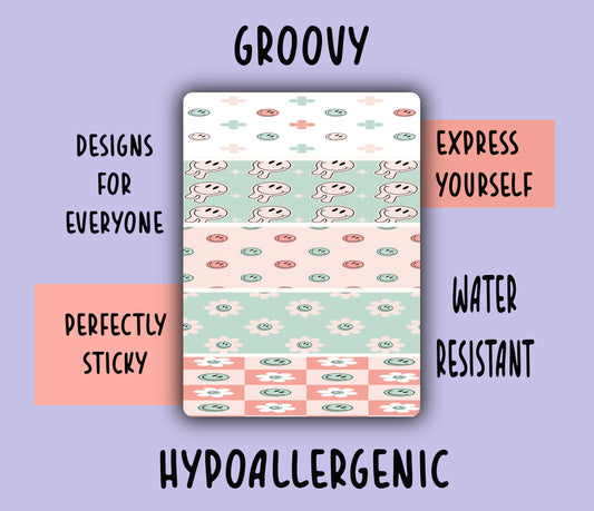 Groovy Tubie Tape NG, NJ, oxygen,  hypafix, medical tape