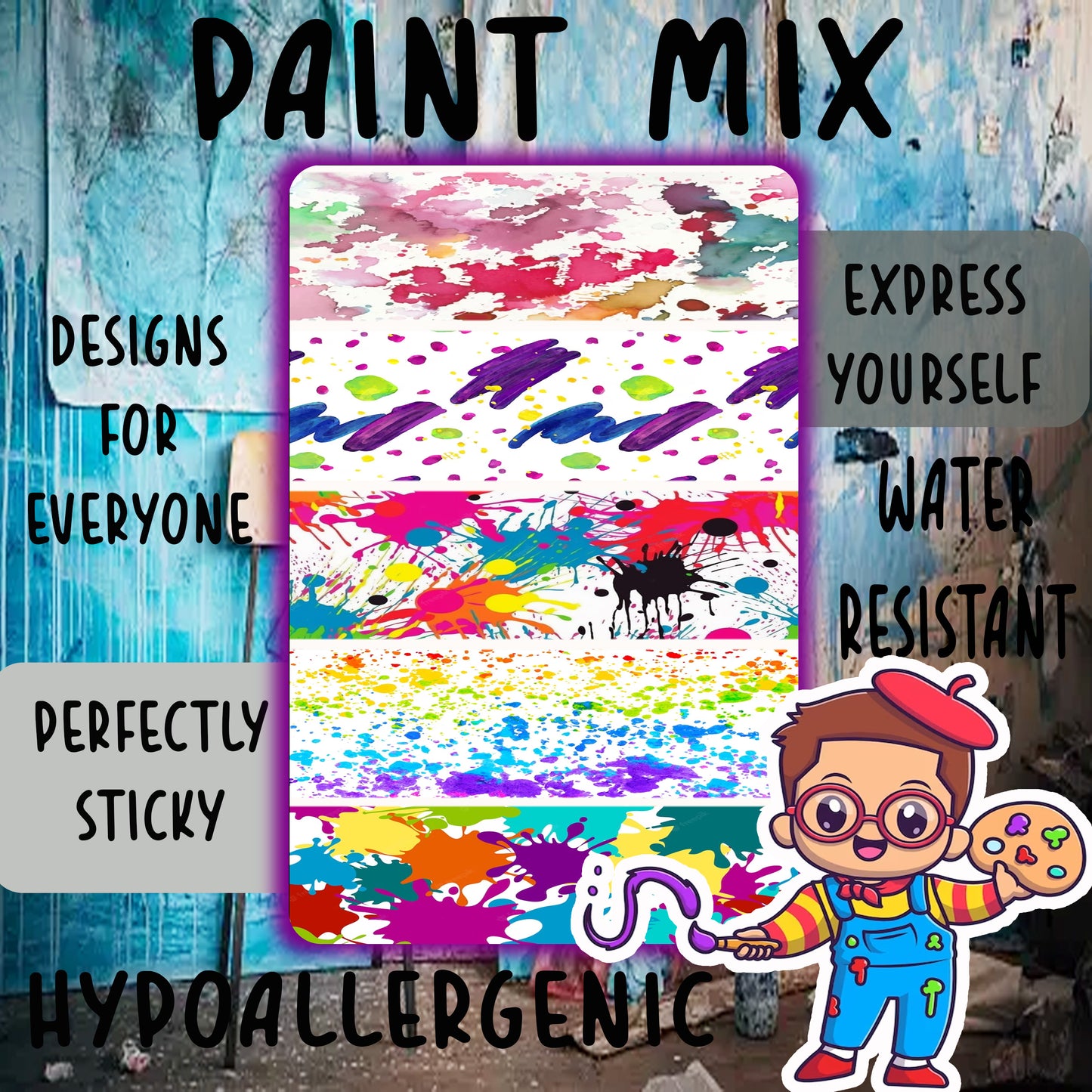 Paint Mix Tubie Tape
