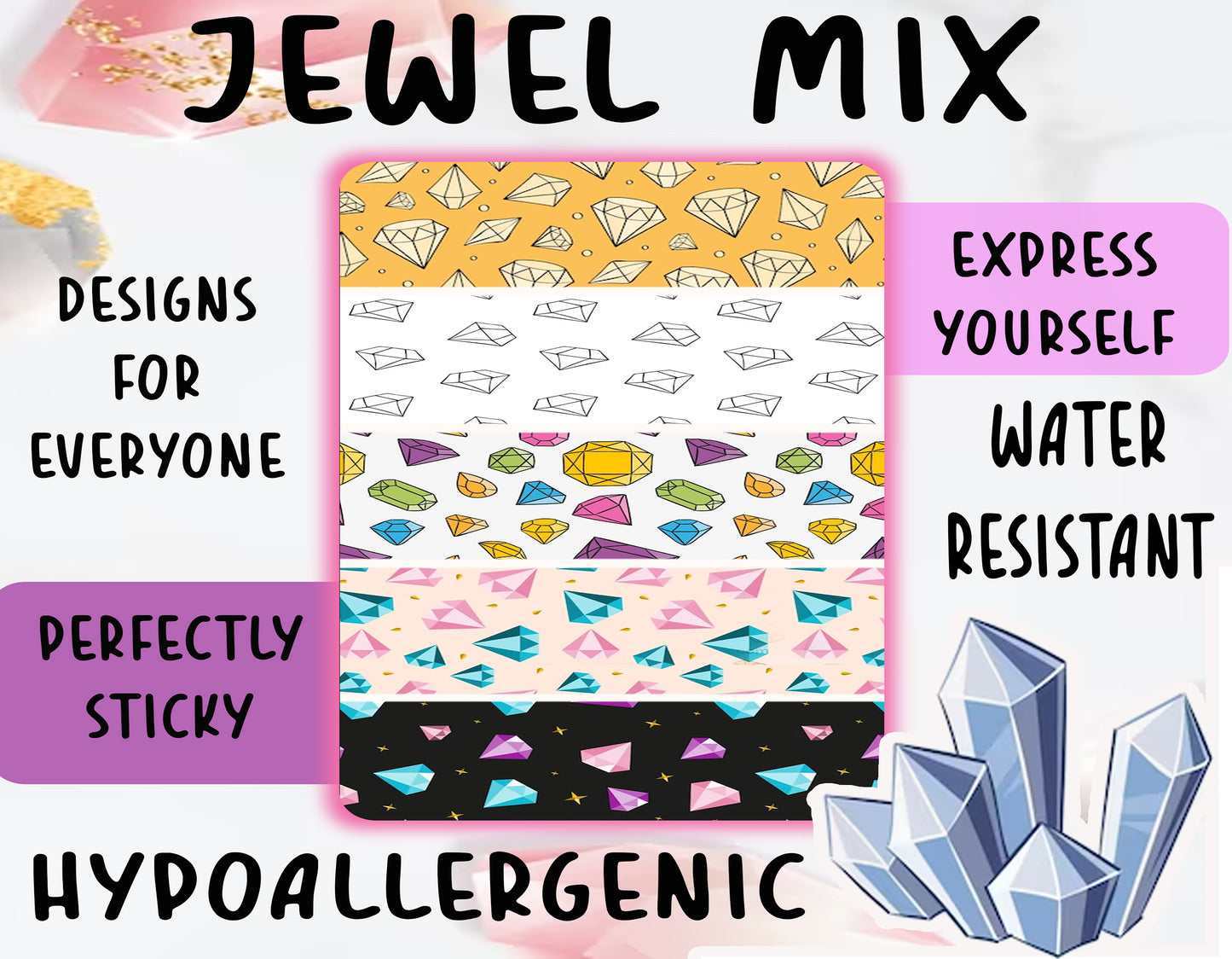 Jewel Mix Tubie Tape