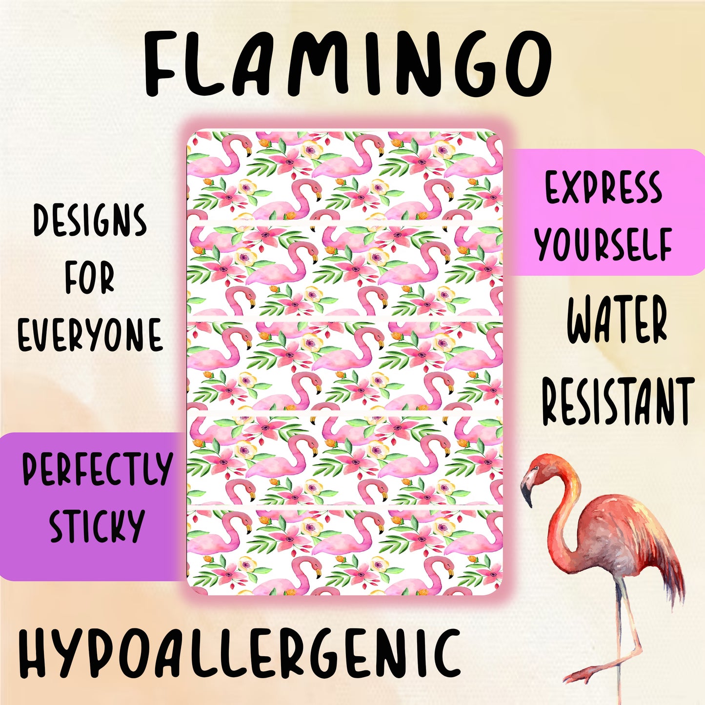 Flamingo Tubie Tape
