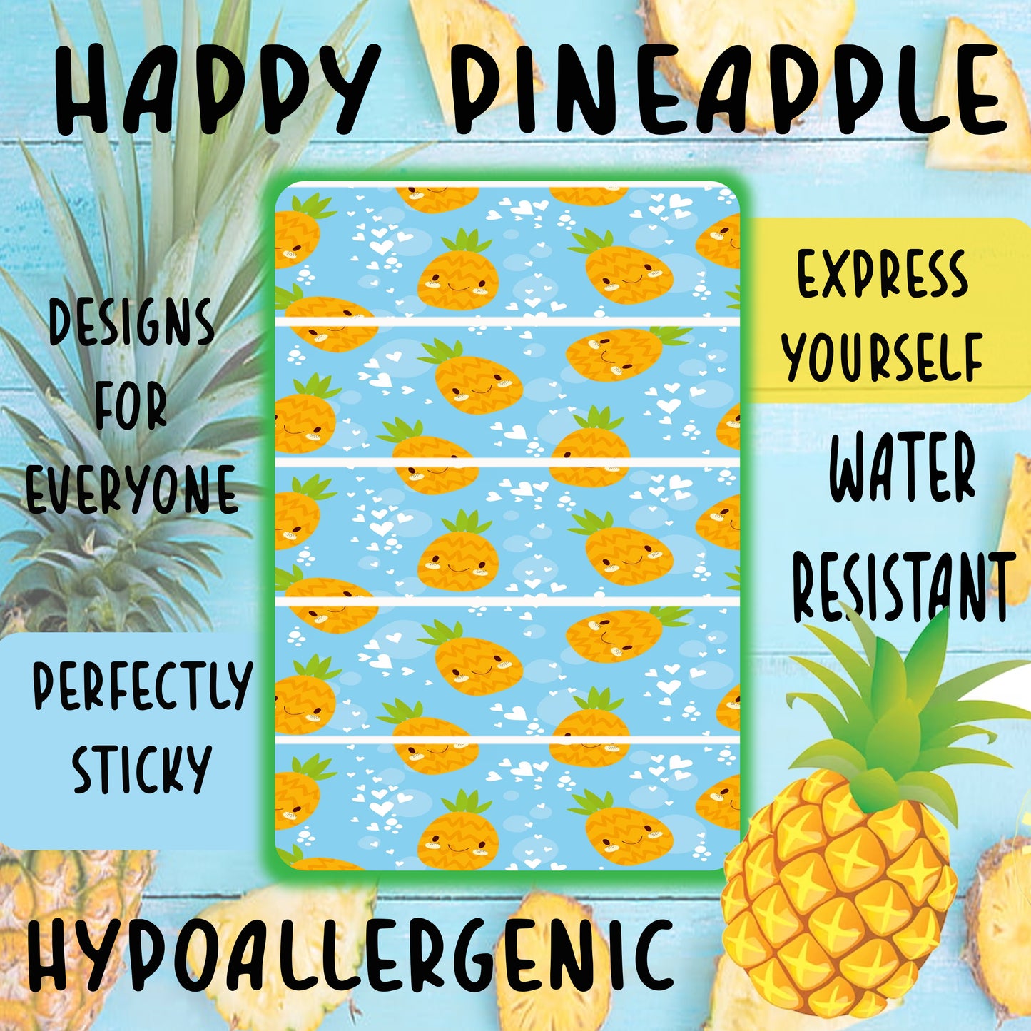 Happy Pineapple Tubie Tape