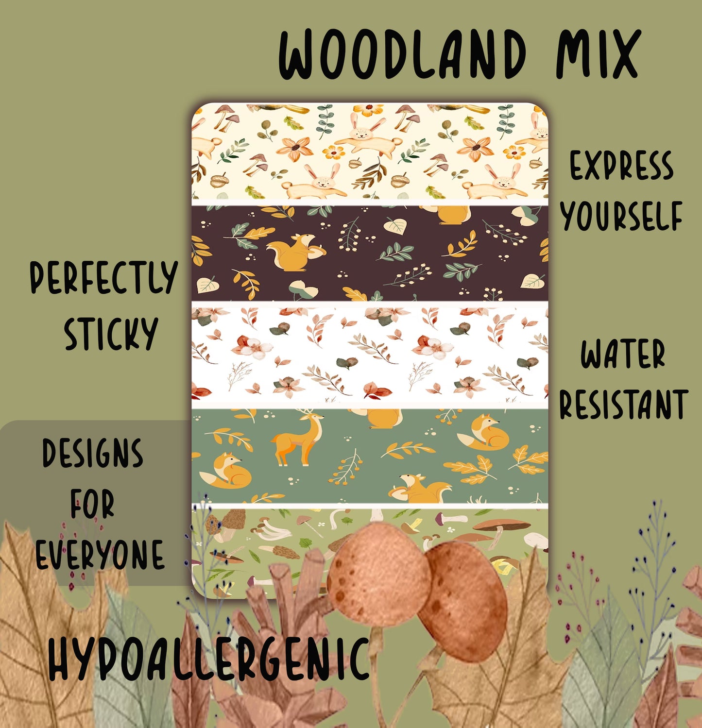 Woodland Mix Tubie Tape