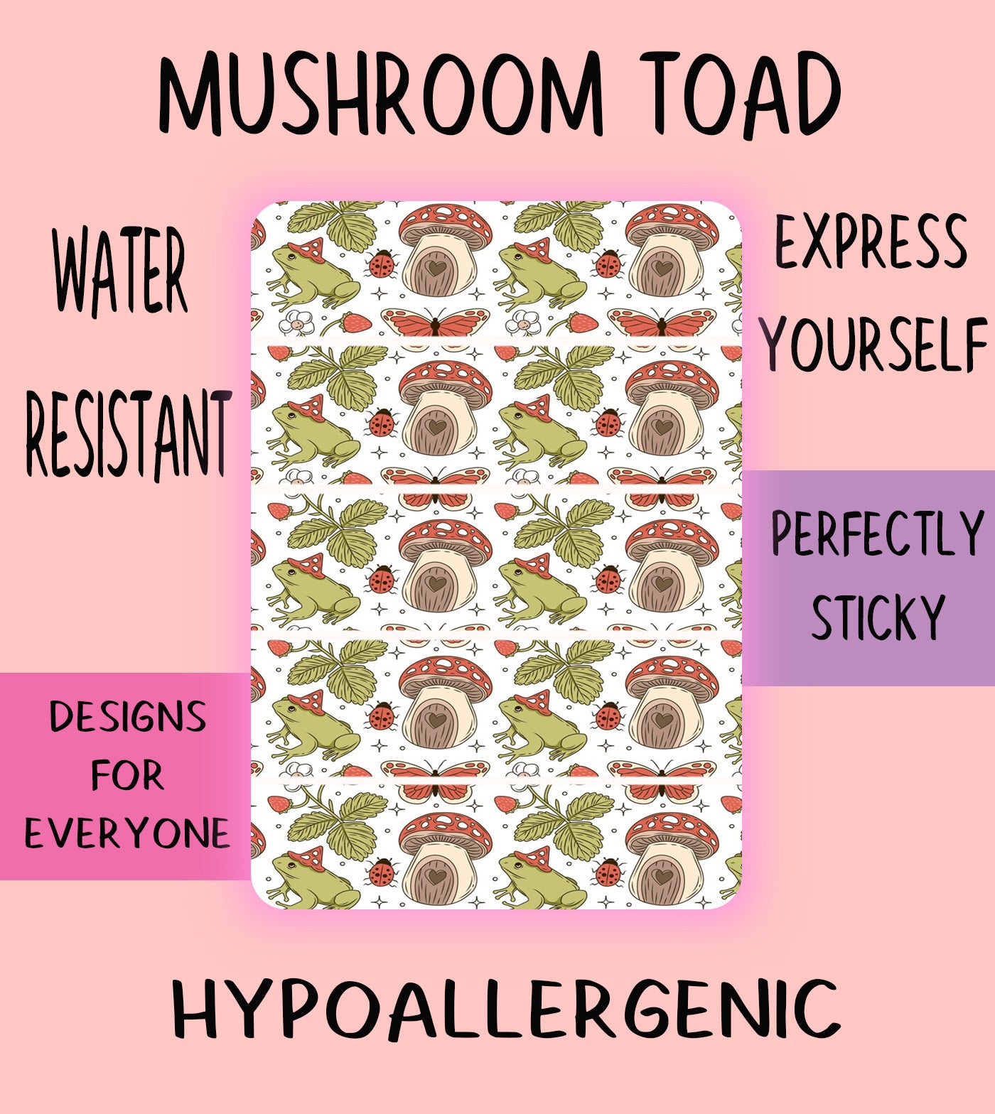 Mushroom Toad Tubie Tape