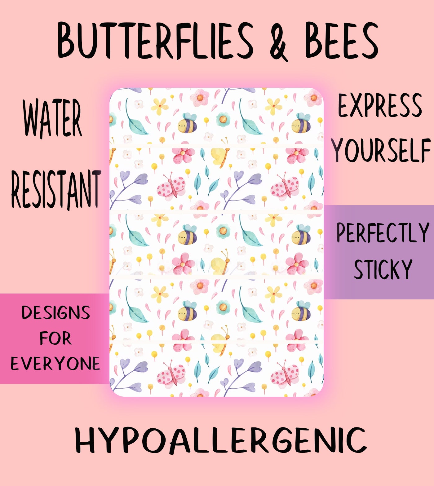 Butterflies & Bees Tubie Tape