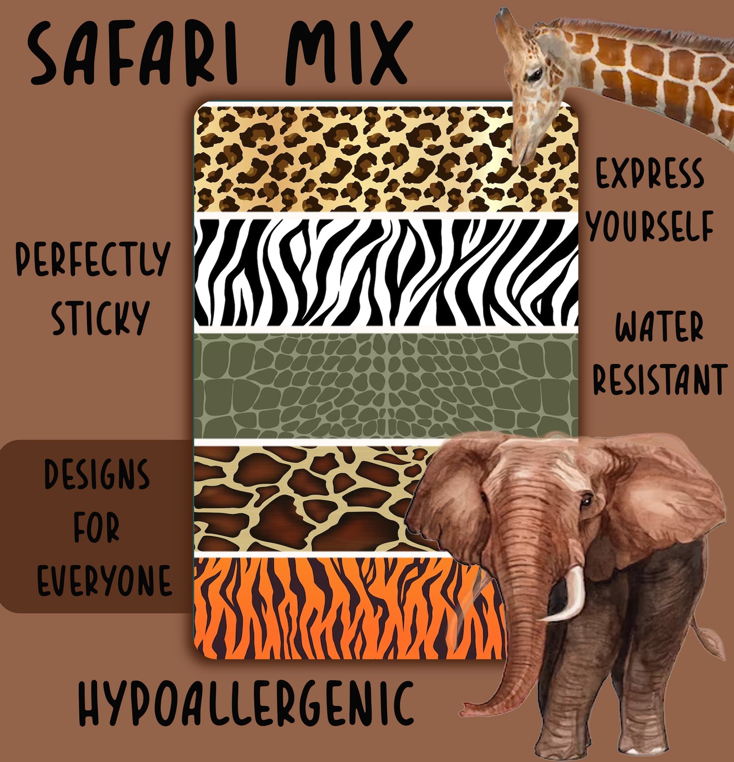 Safari Mix Tubie Tape
