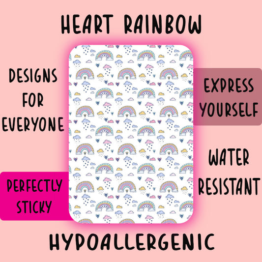 Heart Rainbow Tubie Tape