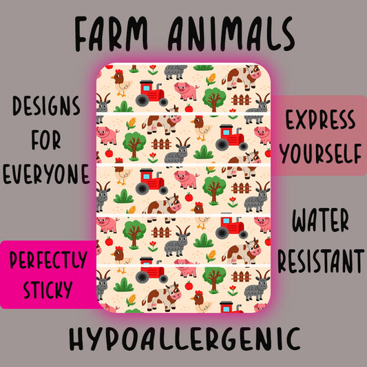 Farm Animals Tubie Tape